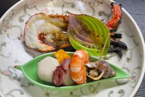 前菜-伊勢海老の鬼殻焼き